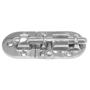 Transom Bolt / Barrel Bolt 4 3/8 x 1 1/2 x 3/4 inch. Throw - 1 inch