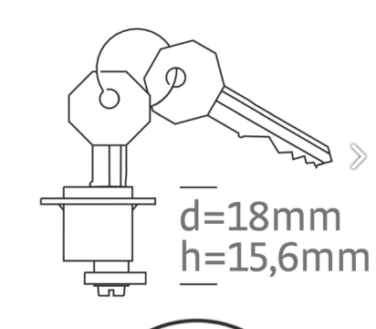 Hatch Fastener w/f Cylinder Key Lock only - Image 2