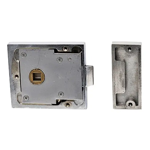 z Glass Door Latch Set for Doors up to 2 feet wide with strike box. - Image 5