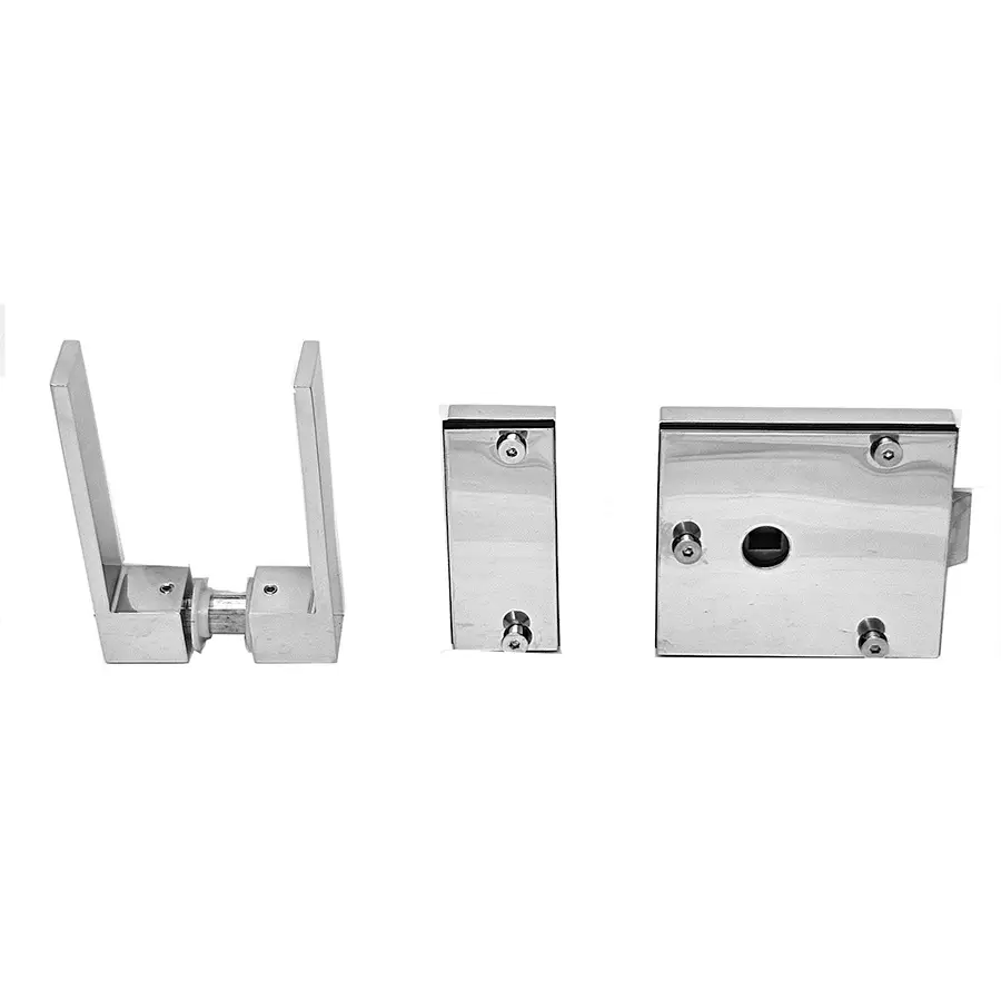 z Glass Door Latch Set for Doors up to 2 feet wide with strike box. - Image 4