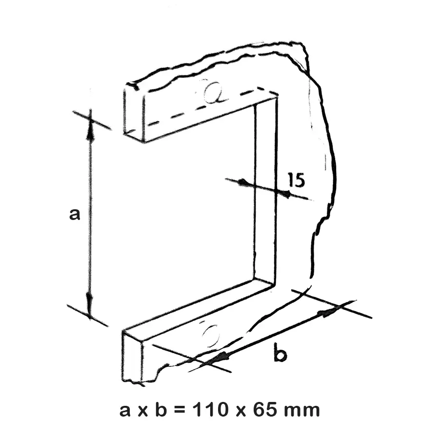Entry Lock with Key Way for Cut-out Doors with 15 mm - 9/16 inch door thickness - Image 6