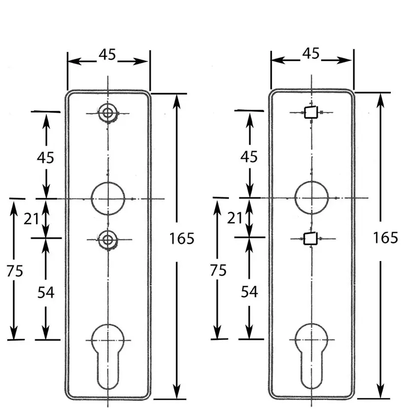 ~ Entry Mortise Lock SET 55 mm backset. GSV Schwepper and S&B. Polished Stainless Steel - Image 3