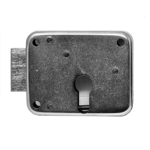 Rim Lock 52 mm Backset Dead Bolt. Satin Stainless steel