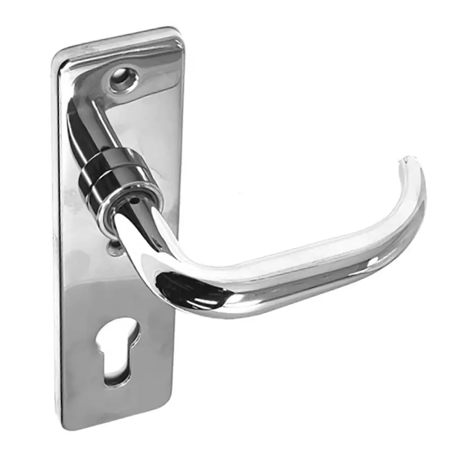z Door Lever with Escutcheon Entry model Set. GSV Schwepper and S&B Trim Set for Mortise Locks classic lever with escutcheon