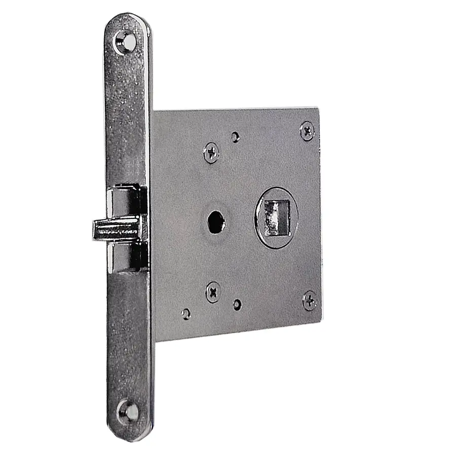 Door lock 50 mm backset Privacy Set brass chrome plated - Image 6