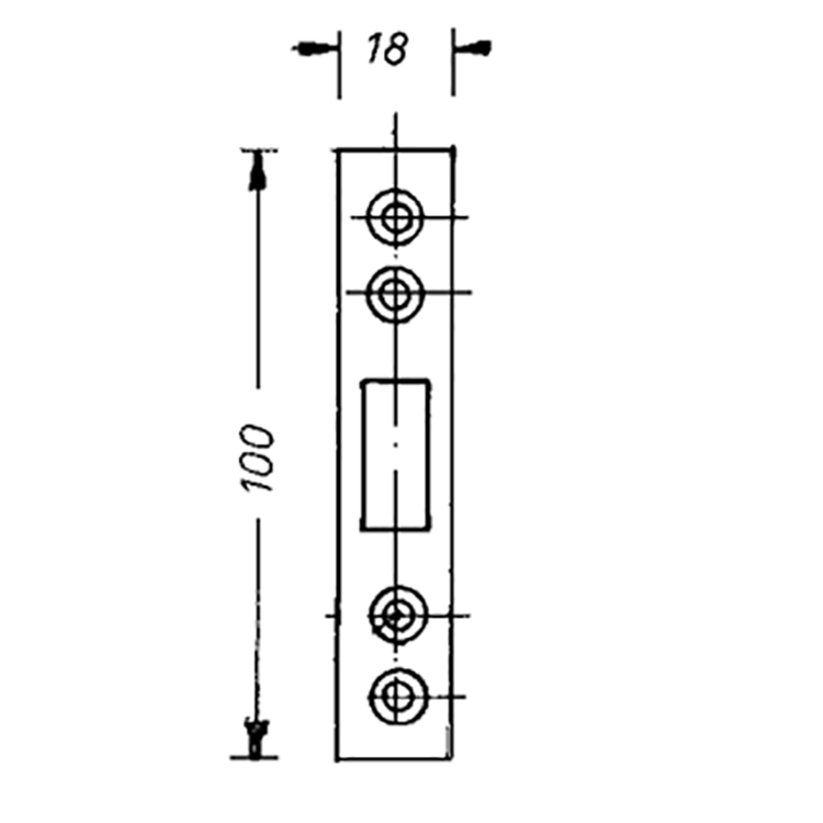Sliding Entry Mortise Lock with 40 mm backset. Minimum Door Thickness 7/8 inch - Image 3