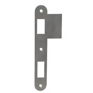 Strike plate for entry/privacy lock. Strike Plate only for Entry/Privacy Mortise Lock 55 mm backset. Polished Stainless Steel.