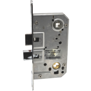 Entry Mortise Lock 55 mm backset. Trioving Vingcard. Heavy Duty. Solid Latch. Polished Stainless Steel.