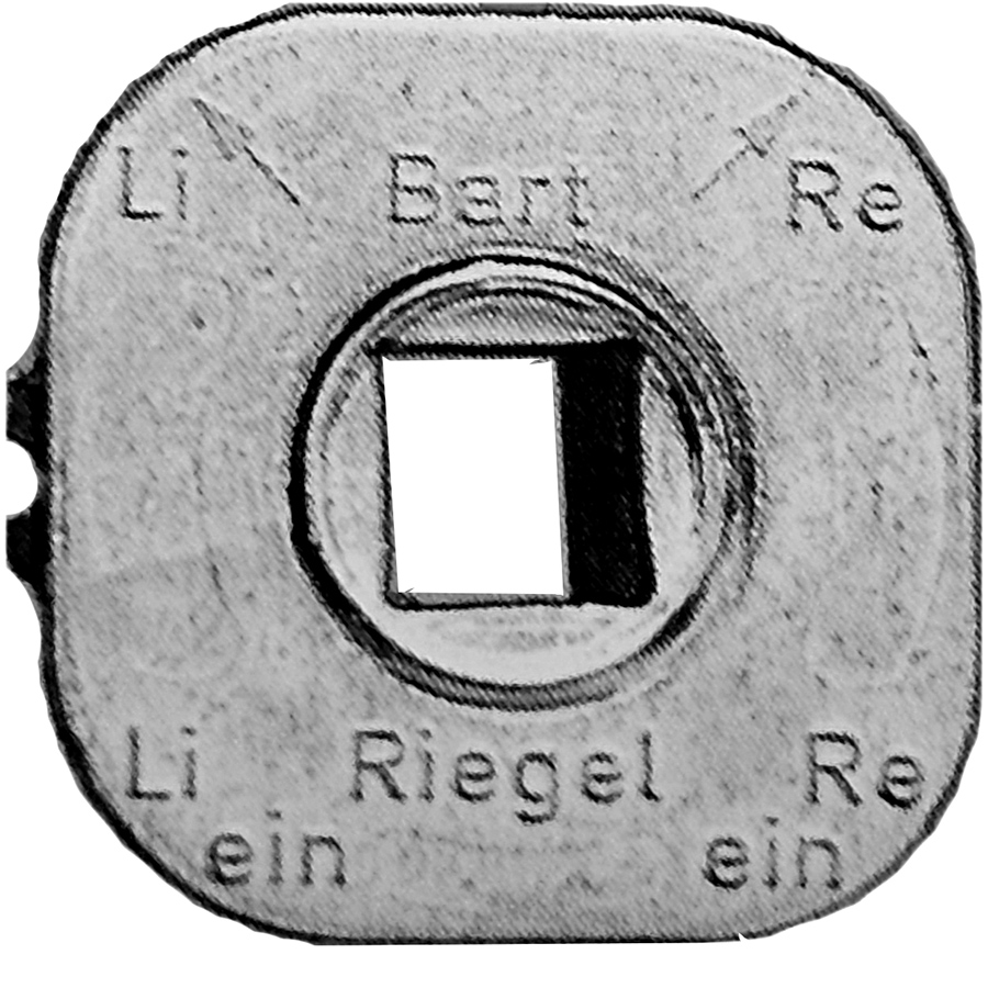rim lock 30 mm backset with follower for 7x7mm spindle - Image 4