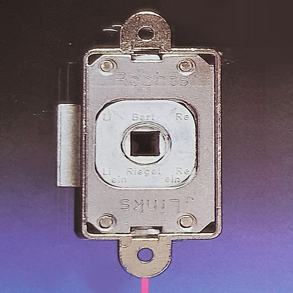 rim lock 20 mm backset with follower for 7x7mm spindle