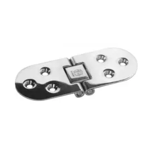 Deck Hinge - 45 x 122 mm. Screws Showing. Stainless Steel.