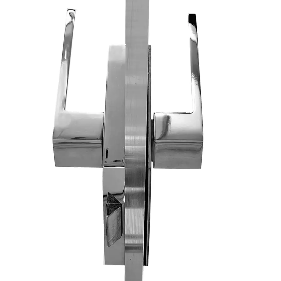 z Glass Door Latch Set for Doors up to 2 feet wide with strike box. - Image 6