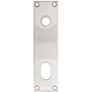 Escutcheon 187 x 50 x 2 mm Trioving 7715 pair. Satin Stainless steel