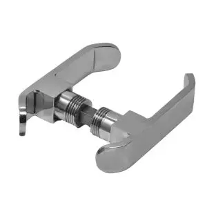 Door Lever Semi Flush. 95 mm long x 20 mm wide stand off 18 mm. Sold as Pair.