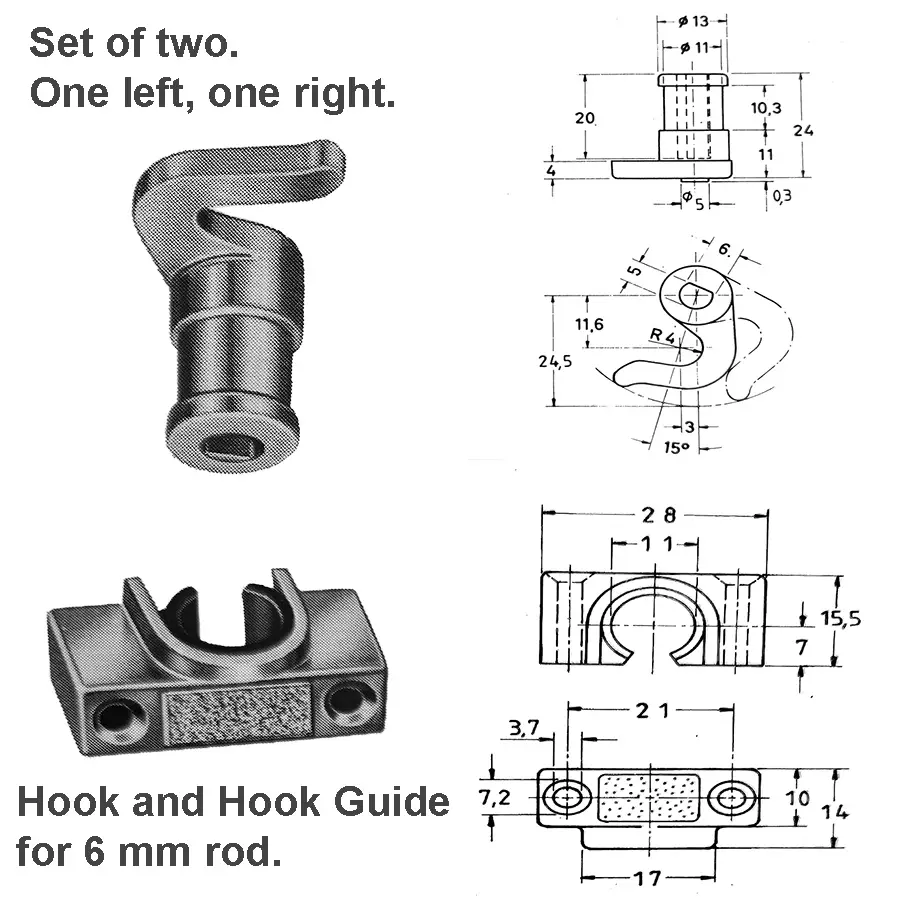 rim lock 16 mm backset with keyway. 3 point lock - Image 4