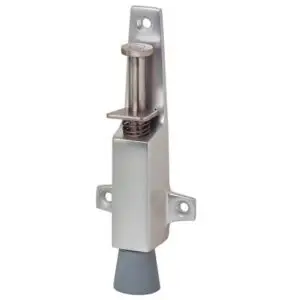 Push Type Door Holder. Throw of 25 mm or 1 inch Aluminum Anodized.