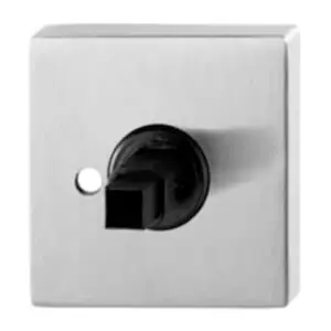 Tubular Privacy Square Rose for Levers. 65 x 65 mm. Sold as pair. Satin Stainless Steel