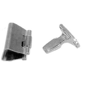 Door holder Clamping Model. 1 5/8" or 42 mm distance. Stainless steel.