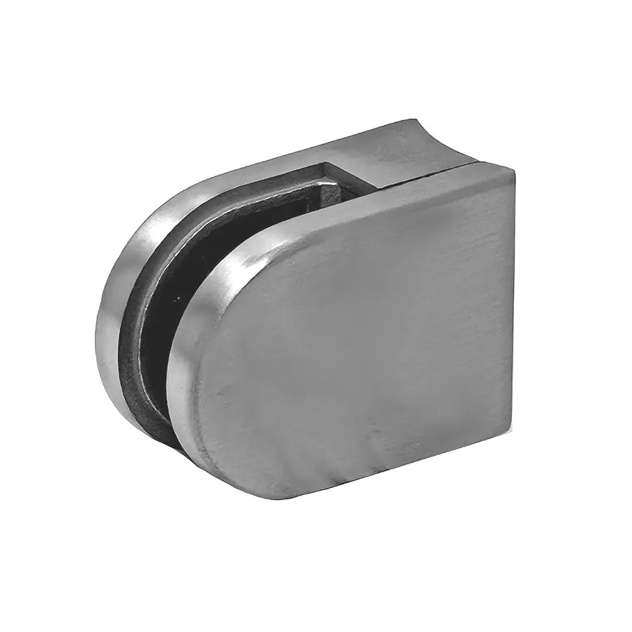 - Tube Mounted Glass Clamping Bracket 50 x 40 mm for 8-10 mm glass. For 42.4 mm diameter tubing (1.67 inch diameter) - Image 4
