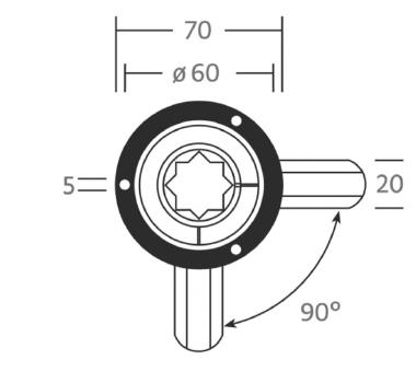 Hatch Fastener w. Roller Bearing Cam and Strike Plate. Cut Hole 2 3/8 inch. - Image 4