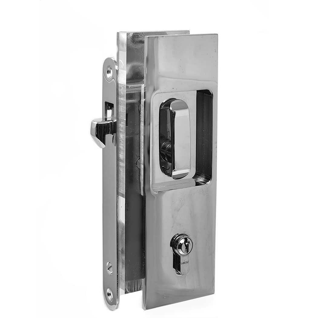 Pocket Sliding Door Lock Set 55 mm Backset.