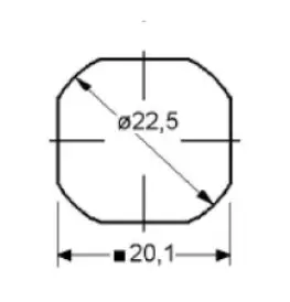 Body only for Hatch Fastener. 1 7/16 inch long - Image 3