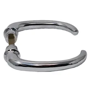GSV Schwepper & S&B Door Lever Pair "Classic" Polished Chrome Plated Brass. Sold as a Pair.