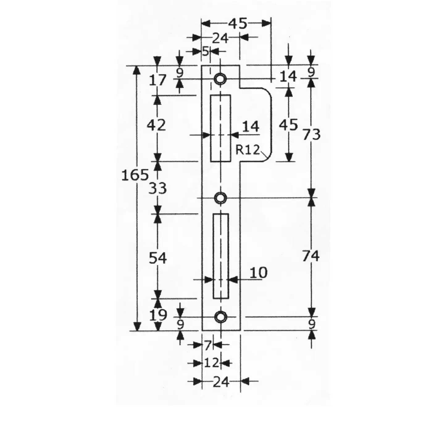 Entry Mortise Lock 25 mm Backset for Framed Doors - Image 4