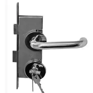 Entry Mortise Lock 50 mm backset with Roses for Framed Doors