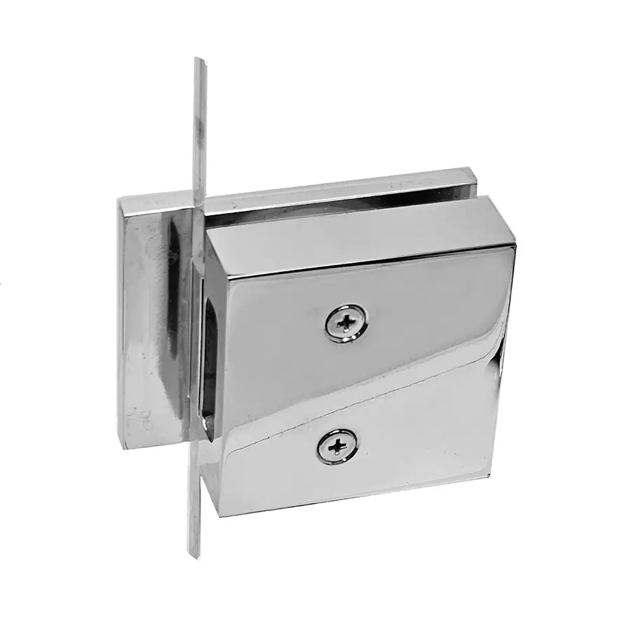 - Set Glass Door Latch. Backset 2 inch with Strike Box and L Shape Levers for full size exterior 3/8 to 1/2 inch glass - Image 3