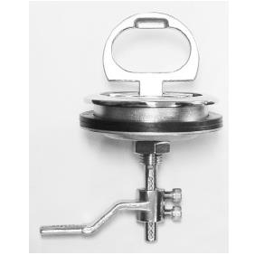 Hatch Fastener with Lift Ring, Cam and Strike. For 3 inch hole. Heavy Duty. - Image 3