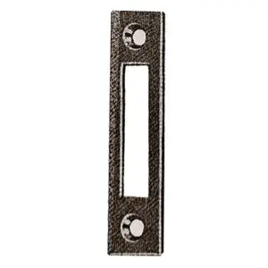 Strike Plate flush for cabinet locks. nickel plated brass