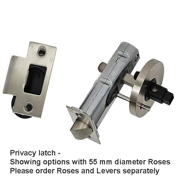 Tubular Privacy Latch with 2 3/4 inch backset. - Image 5