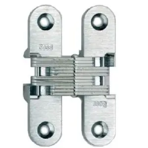 316 Stainless Invisible Hinge. Size - 2 3/4 x 1 45/64 inch. Minimum door thickness 1 inch