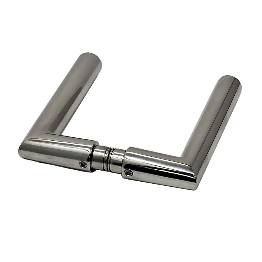 - Set Glass Door Latch Backset 2 inch. With Strike Box and L shape Levers. For full size exterior doors with 3/8 to 1/2 inch glass - Image 6