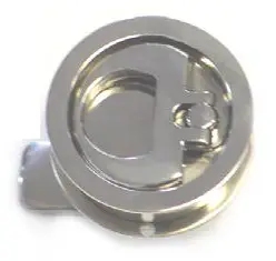 Hatch Fastener with Lift Ring drill 1 11/16 inch hole. with cam and strike plate.