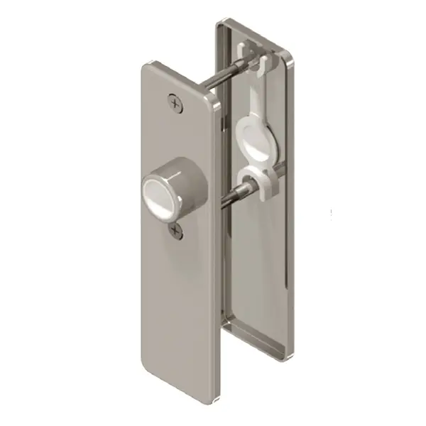 Passage Mortise Lock SET 55 mm backset. GSV Schwepper and S&B. Satin Stainless Steel - Image 2
