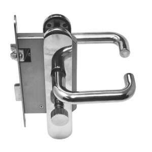 Entry Mortise Lock SET 65 mm Backset. GSV and S&B. Izerwaren Upgrade. Heavy Duty Polished Stainless Steel.