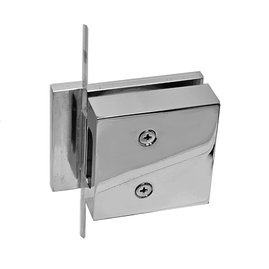 - Set Glass Door Latch Backset 2 inch with Semi Flush Levers and Strike Box for full size exterior 3/8 to 1/2 inch glass - Image 6