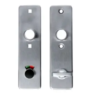 GSV Schwepper and S&B Escutcheons 165 x 45 mm pair. Polished Stainless Steel